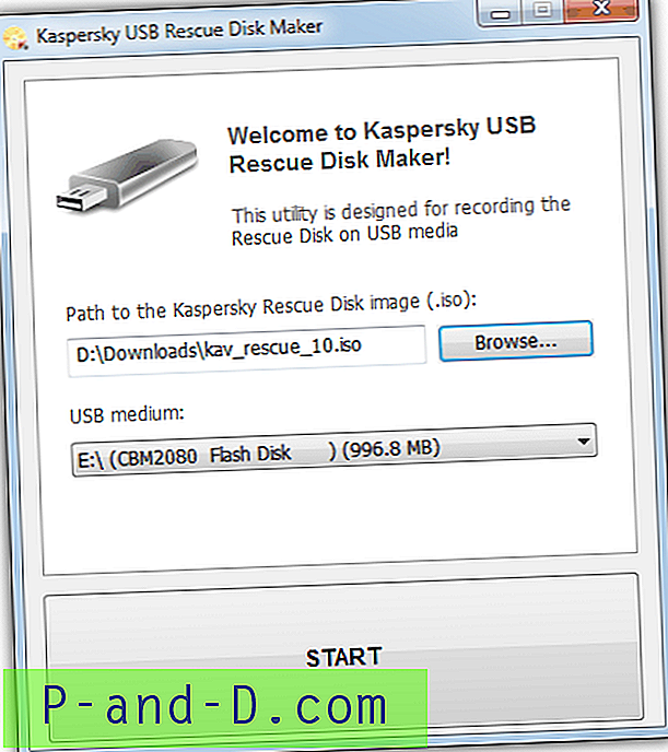 3 būdai, kaip įdiegti ir paleisti „Kaspersky Rescue Disk“ iš USB atmintinės