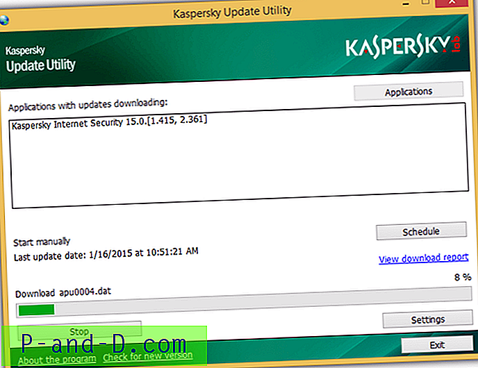 Kaspersky updates