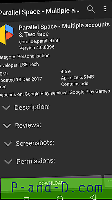 Installer apps fra Play Store uden Google-konto eller Google Services