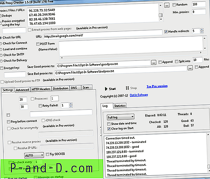 멀티 스레딩 무료 웹 프록시 검사기 소프트웨어