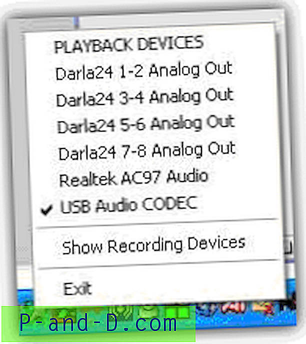 Windows에서 기본 오디오 사운드 출력을 빠르게 변경하거나 전환하는 8 가지 도구