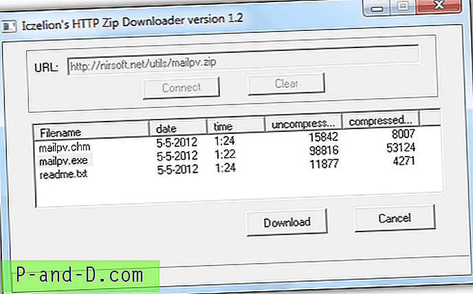 5 måder at forhåndsvise ZIP og downloade valgte filer i arkiv