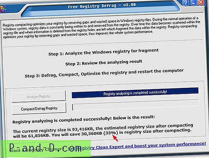 7 Værktøjer til at defragrere og komprimere Windows-registreringsdatabasen