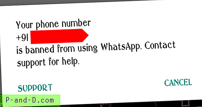 WhatsApp -sovellukseni on estetty. Kuinka päästä banneihin?