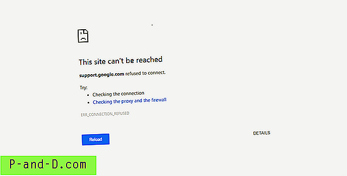 Fix - Google-søgning fungerer ikke i Google Chrome