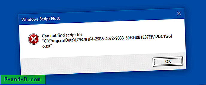 [Fix] Erreur «Impossible de trouver le fichier de script» dans le dossier C: \ ProgramData